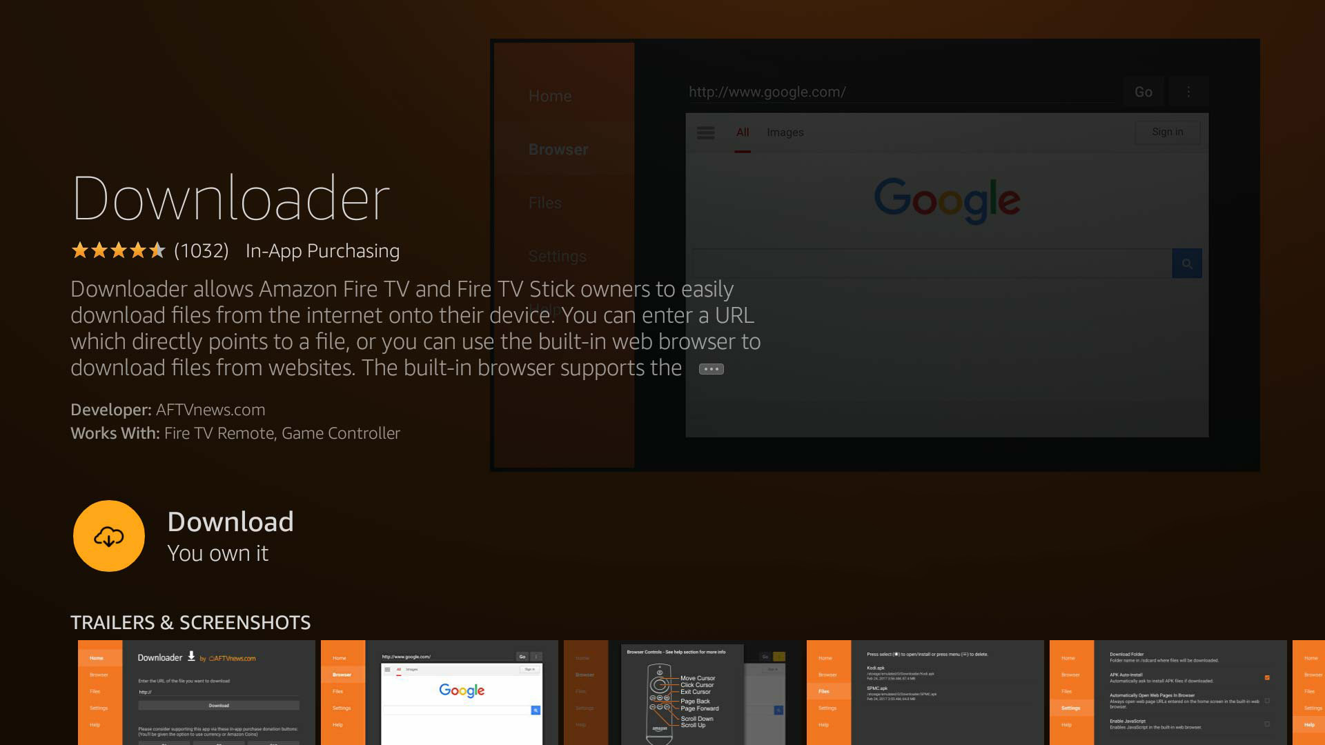 Downloader search