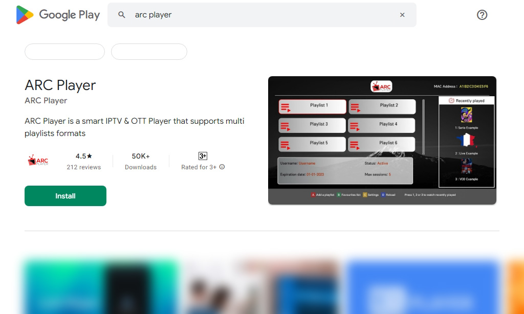 play store search