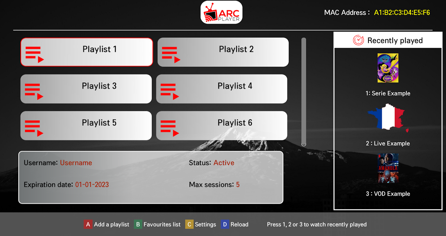 ARC Player Is A Fast IPTV OTT Media Player Application For Smart TV 