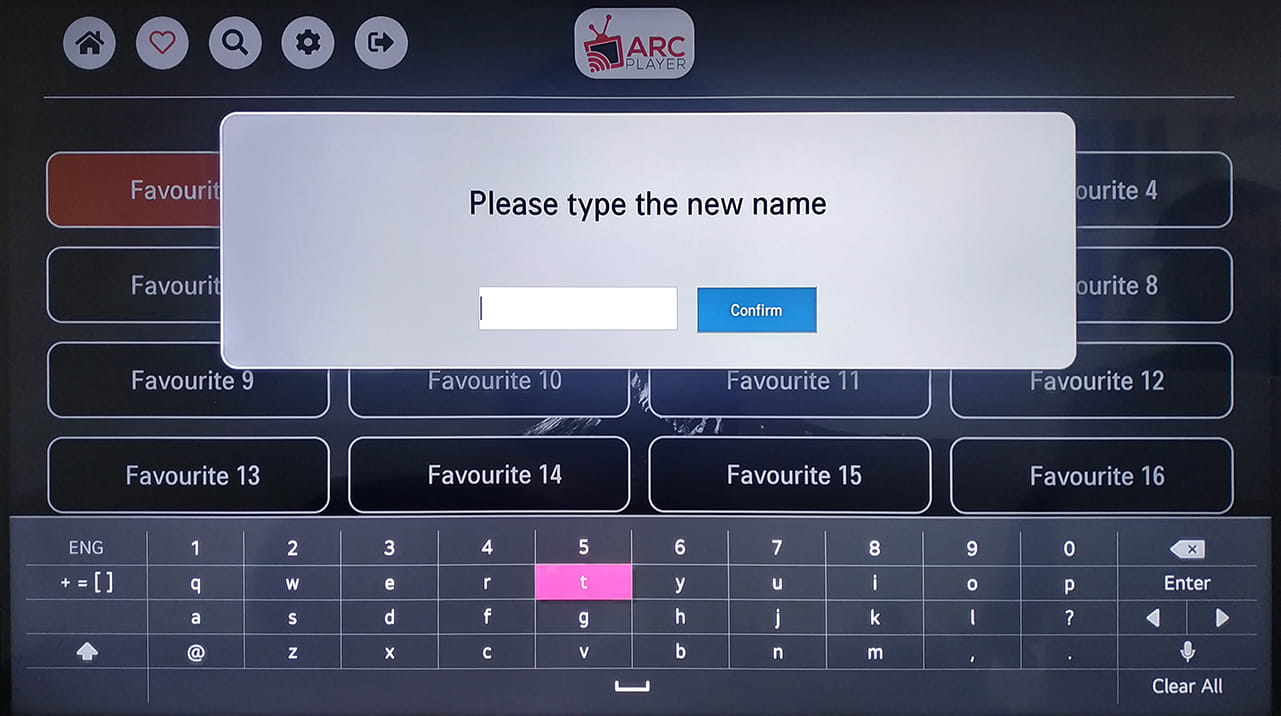 rename a favorite
